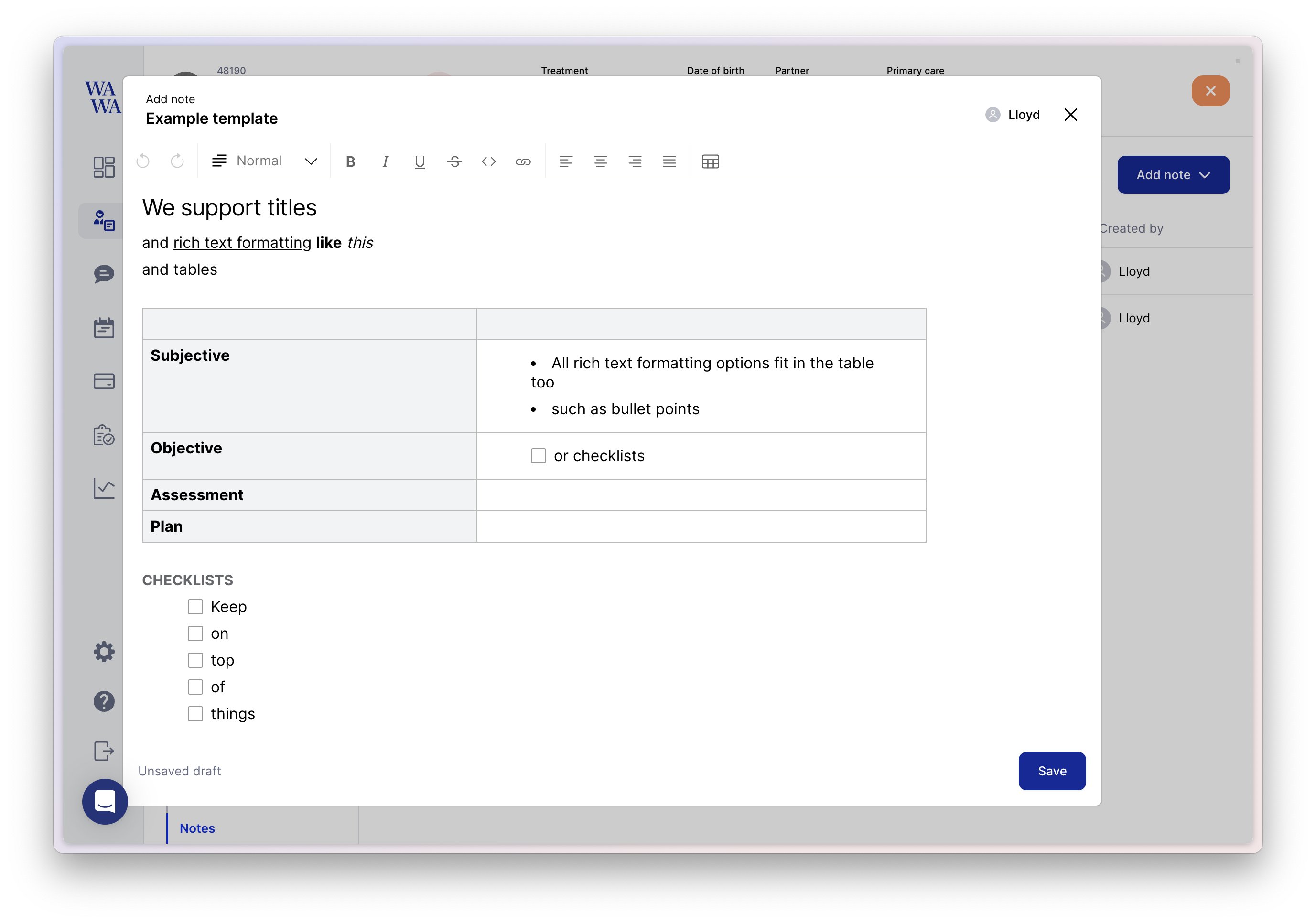 Upgraded note editor, and templates!