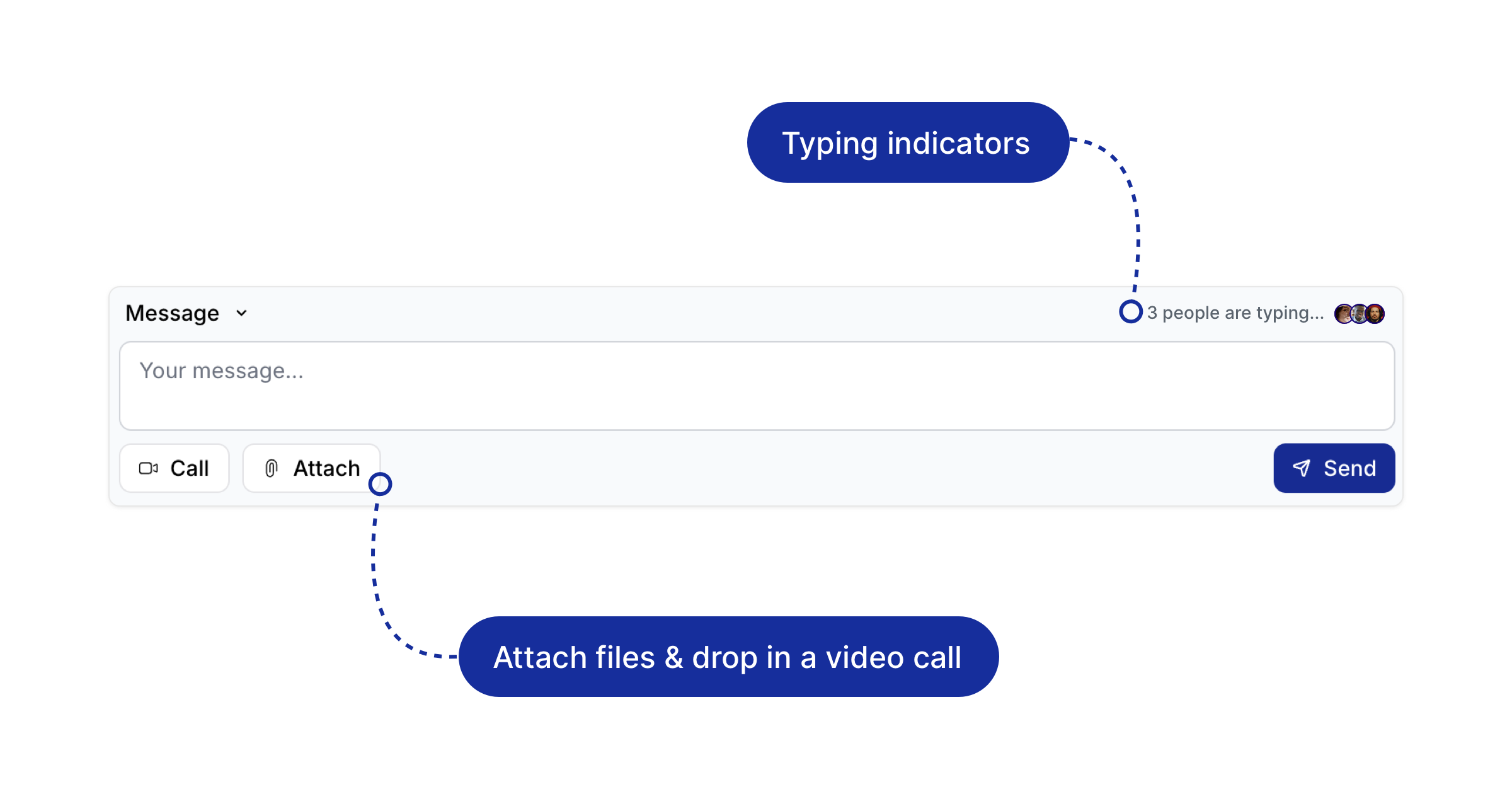 Improved chat UX & typing indicators